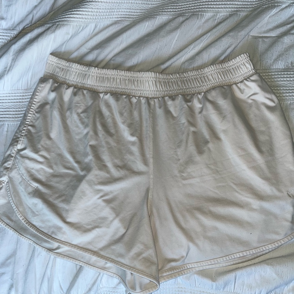 All in Motion Women's White/Cream Athletic Shorts